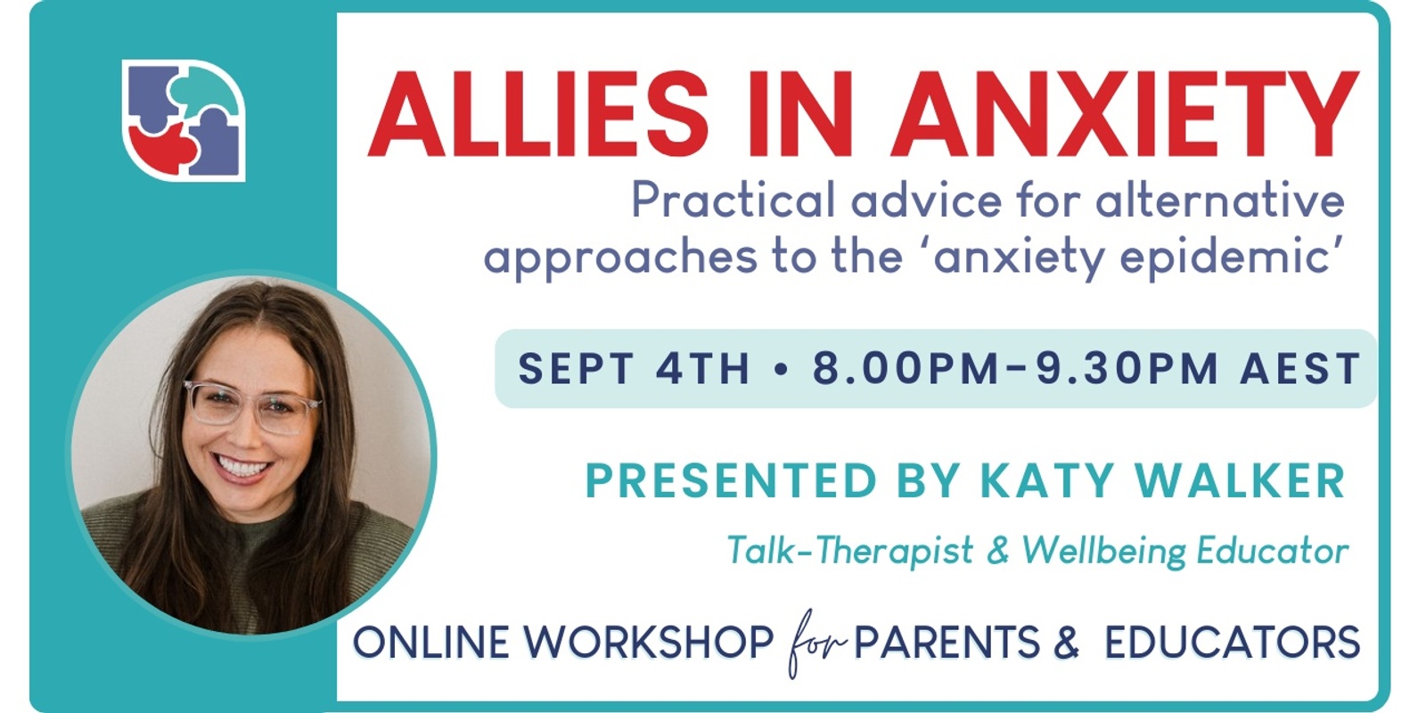 Banner image for Allies in Anxiety with Katy Walker