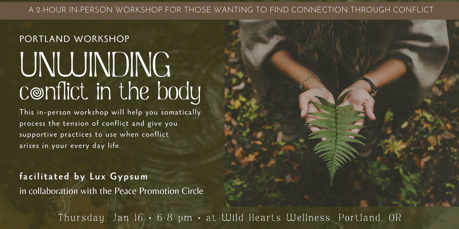 Banner image for Unwinding Conflict in the Body - Portland