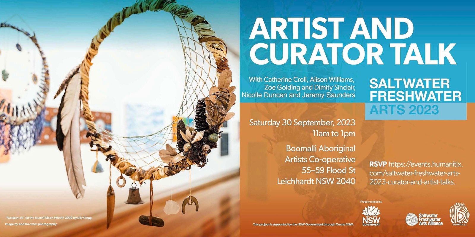 Banner image for Saltwater Freshwater Arts 2023 Curator and Artist Talk