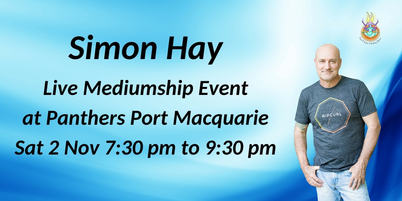 Banner image for Aussie Medium, Simon Hay at Panthers Port Macquarie