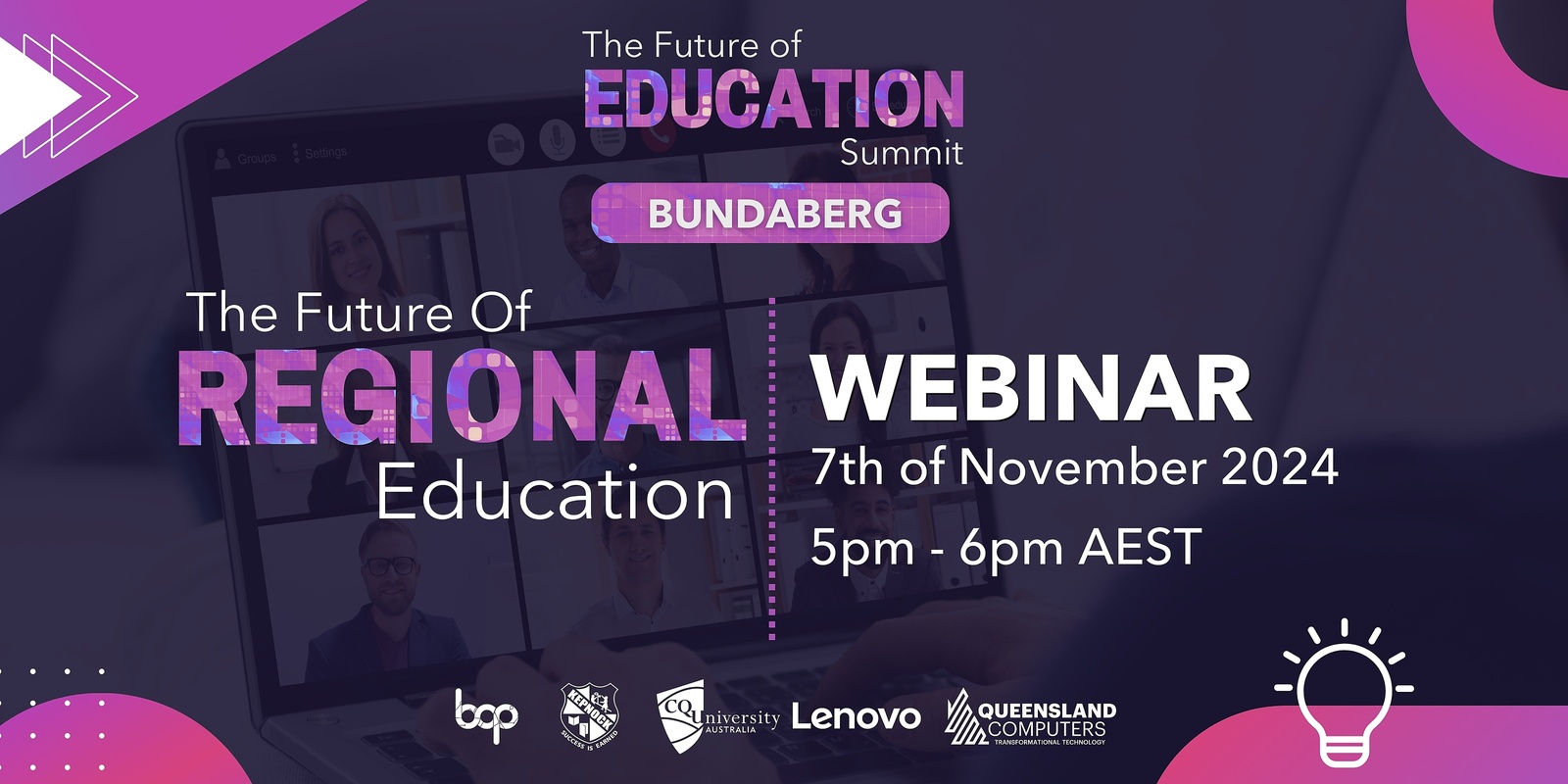 Banner image for The Future Of Regional Education Webinar 