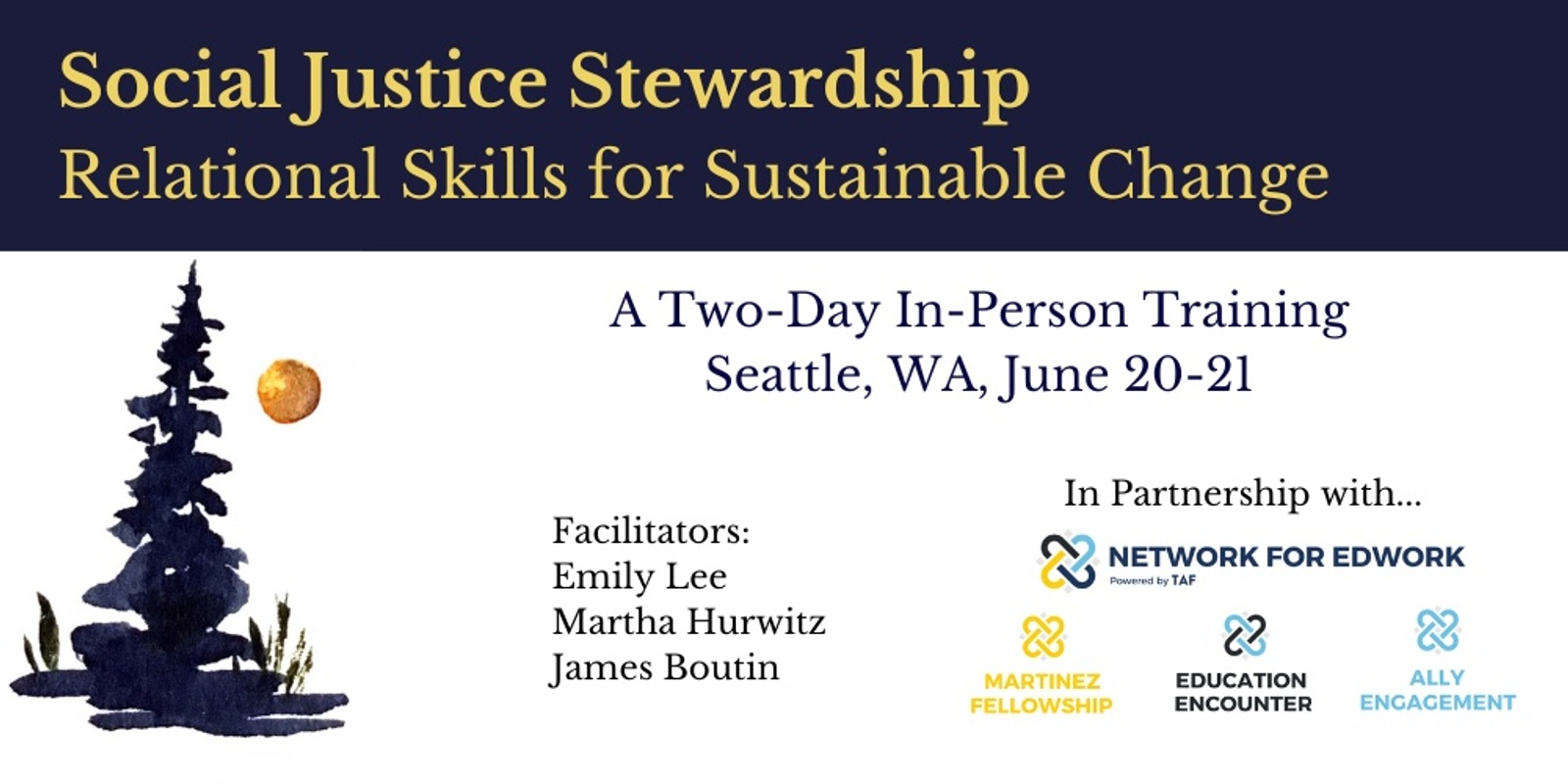 Banner image for Social Justice Stewardship: Relational Skills for Sustainable Change