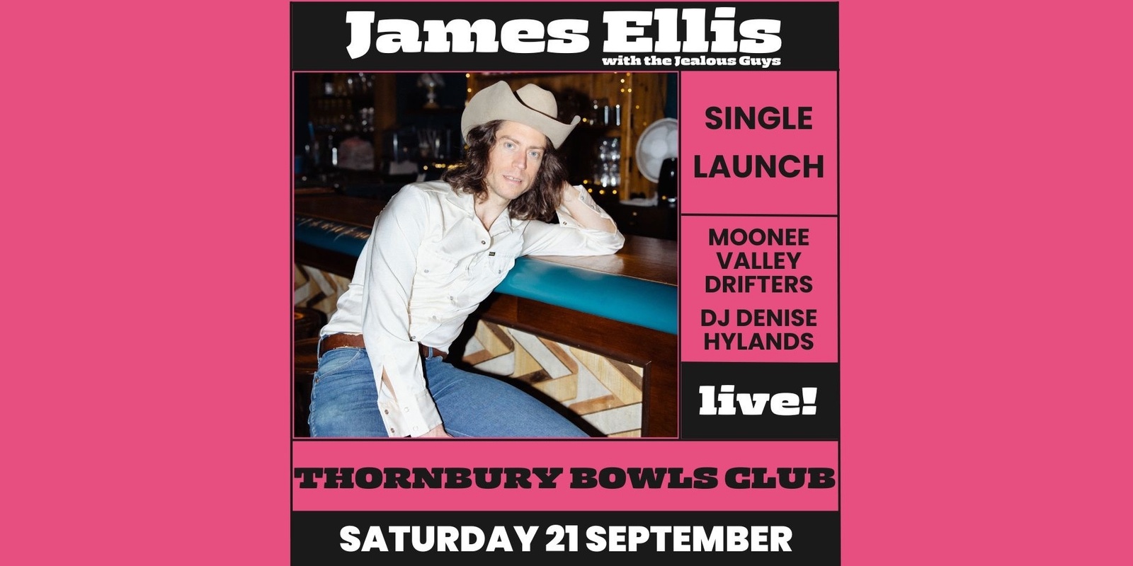 Banner image for James Ellis Thornbury Bowls Club Single Launch