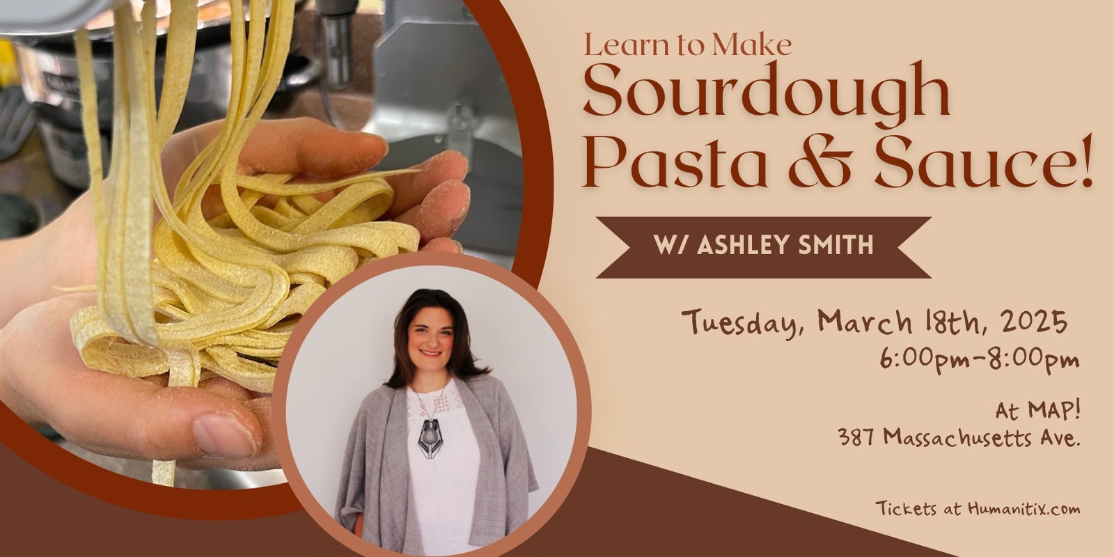 Banner image for Sourdough Pasta and Sauce Cooking Class 