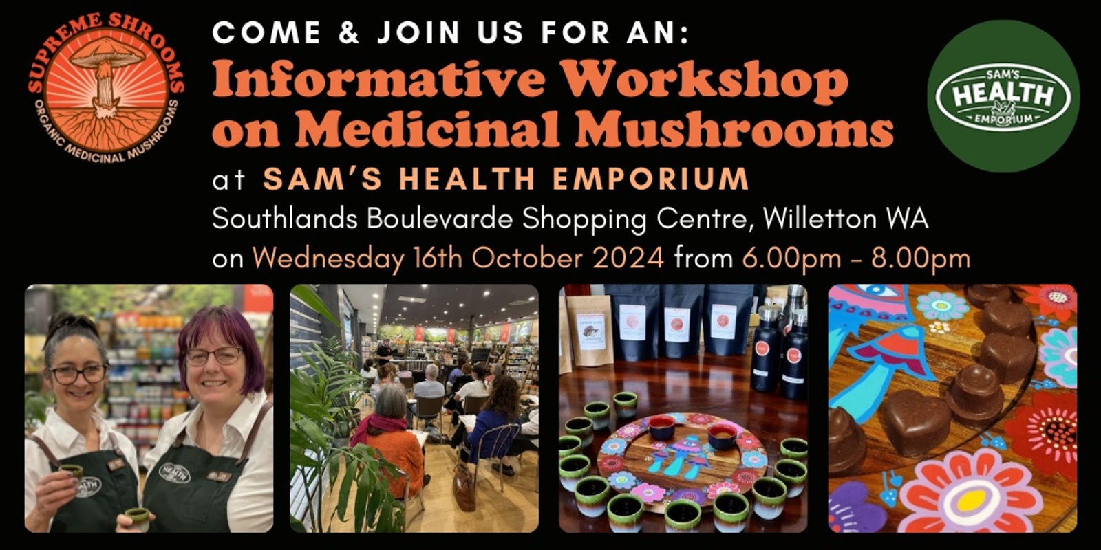 Banner image for Medicinal Mushrooms Workshop Willetton