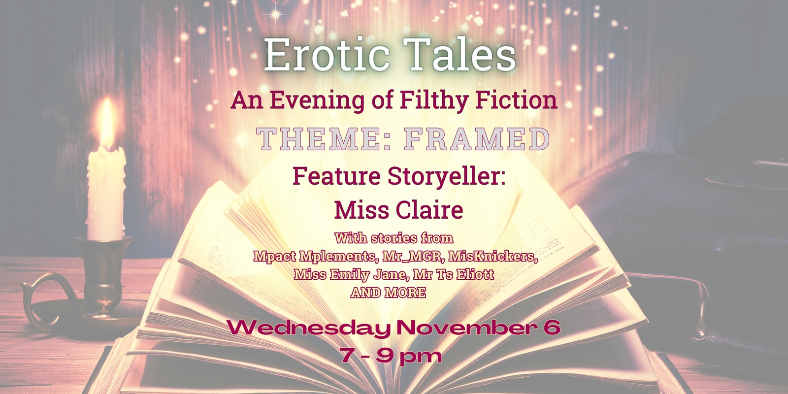 Banner image for Erotic Tales - November