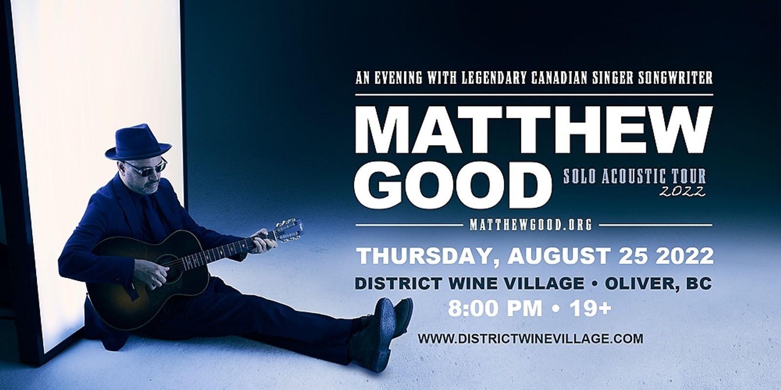Banner image for Matthew Good LIVE at District Wine Village