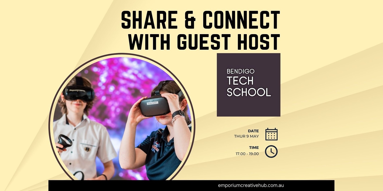 Banner image for Share & Connect with guest host Bendigo Tech School