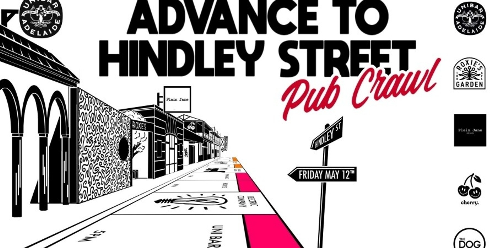 Banner image for ABSS Pub Crawl: Advance to Hindley Street 