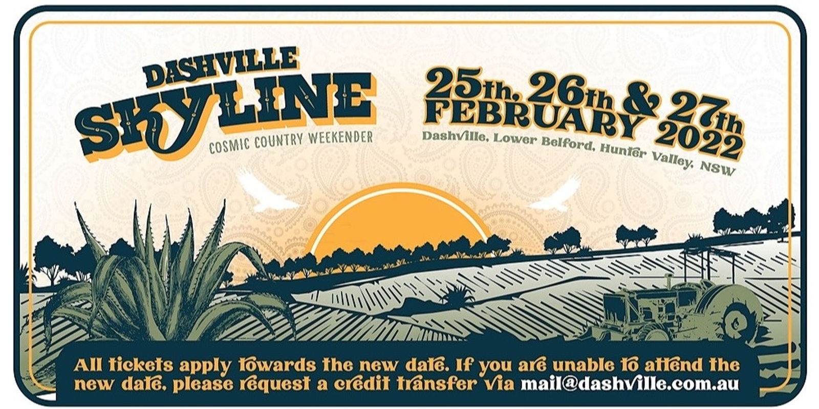 Banner image for Dashville Skyline - Cosmic Country Weekender 2021 (Feb 2022)