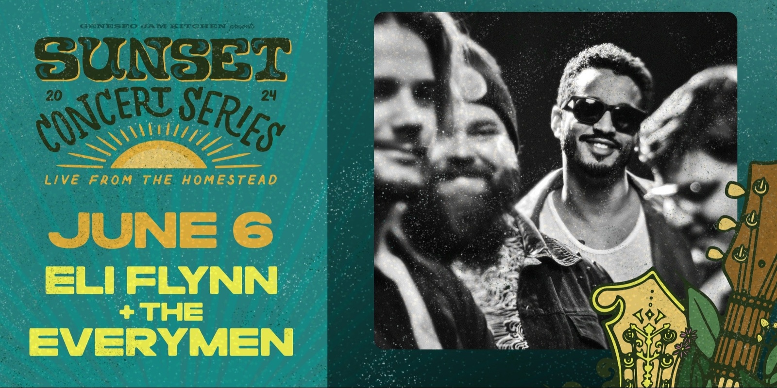 Banner image for Eli Flynn + The Everymen wsg Felix Free + The Rxcketeers - Sunset Concert Series June 6th