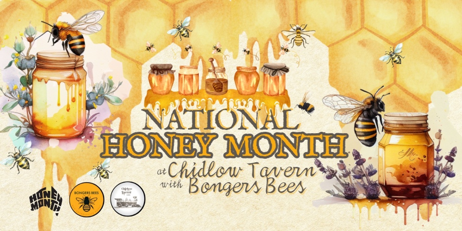 Banner image for National Honey Month at Chidlow Tavern with Bongers Bees