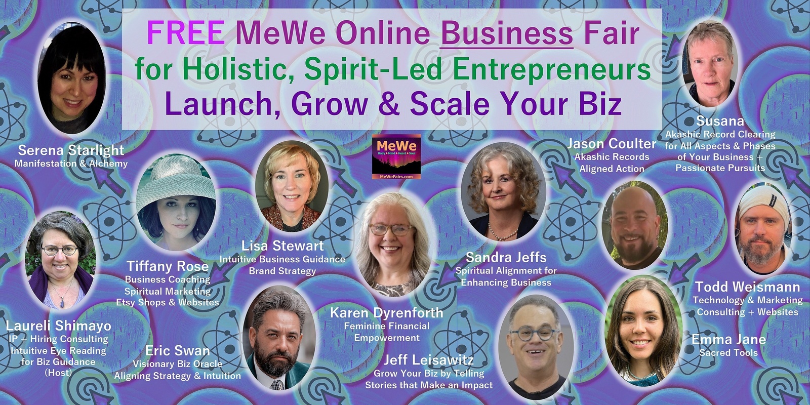 Banner image for FREE Online MeWe Business Fair for Spirit-Led Entrepreneurs ~ Launch, Grow & Scale Your Business with 10 Consultants, Coaches & Intuitives 11-11-24