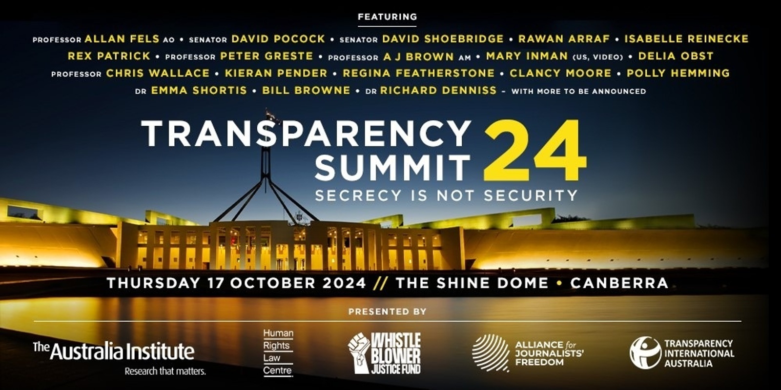 Banner image for Transparency Summit 2024: Secrecy is not security