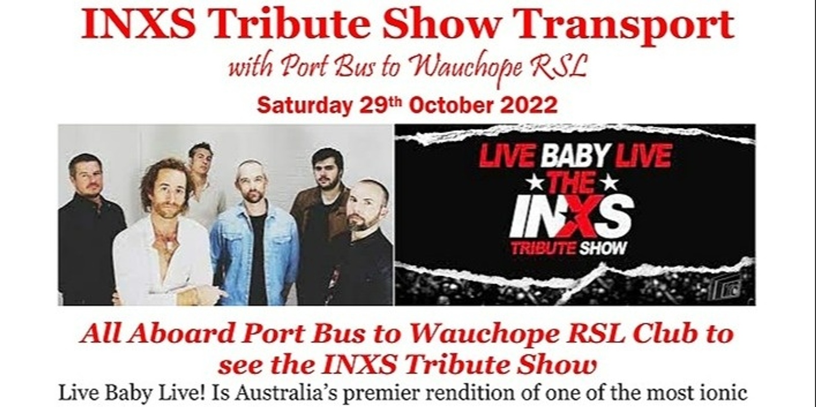 Banner image for INXS Tribute Show Transport