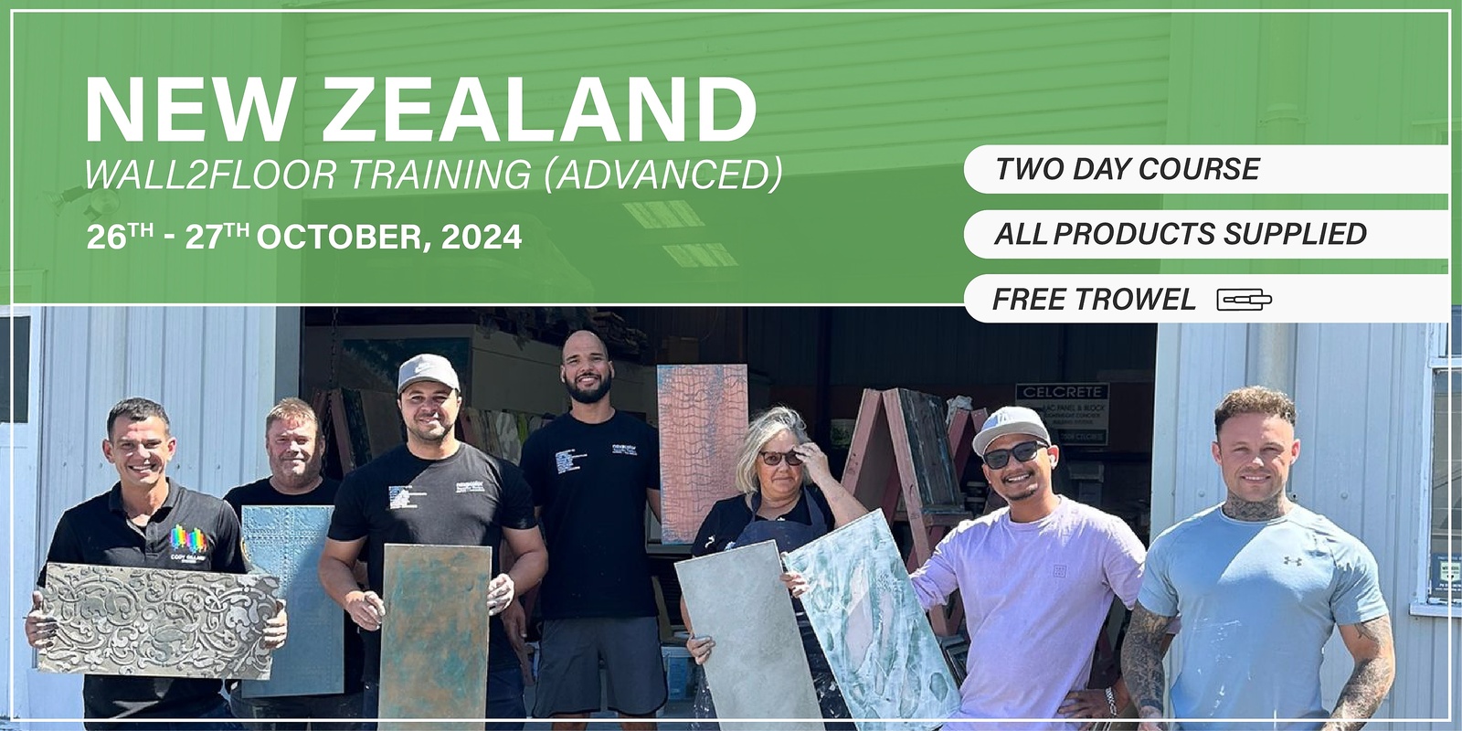 Banner image for New Zealand Wall2Floor Training (26th - 27th October 2024) (Advanced Course)