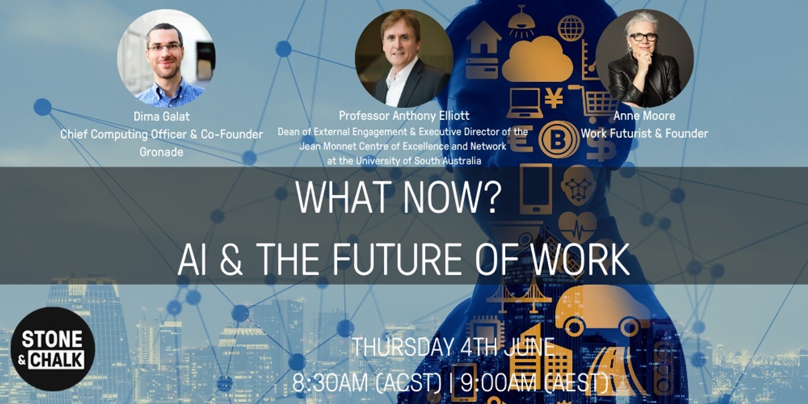 Banner image for Stone & Chalk Presents - What now? AI & the Future of Work