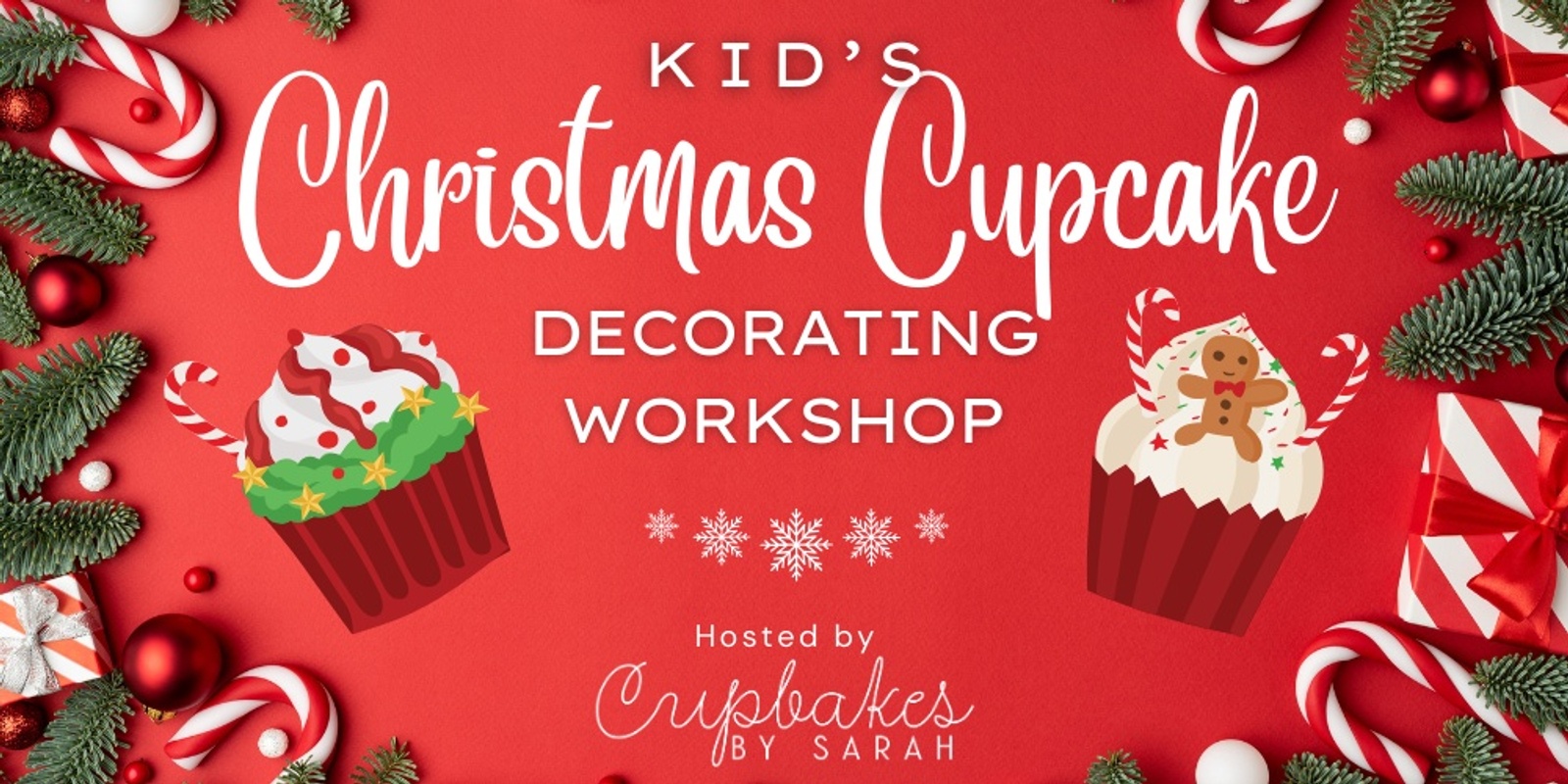 Banner image for Kid's Christmas Cupcake Decorating Workshop