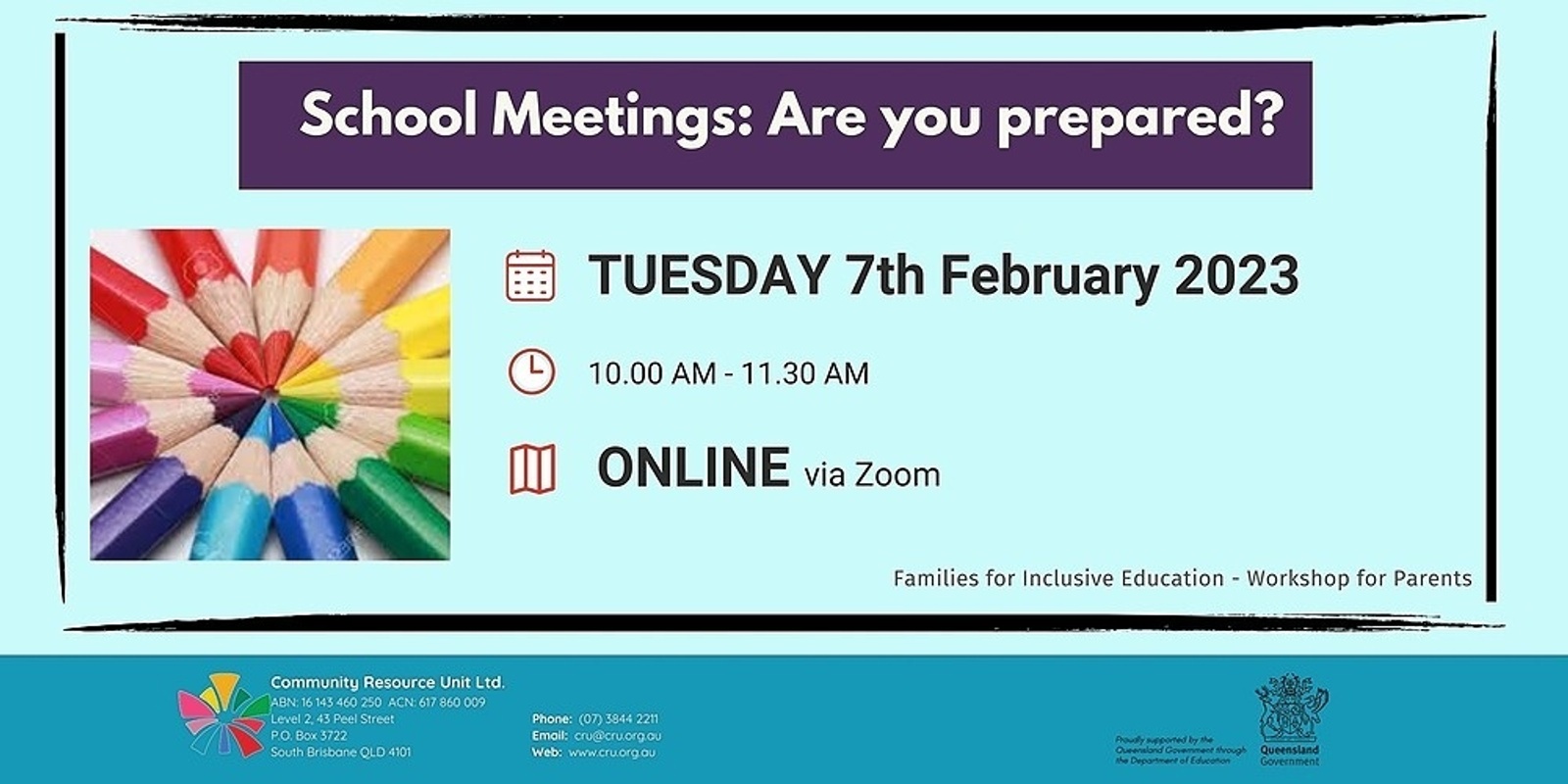 Banner image for ONLINE 7 February....School Meetings: Are you prepared?