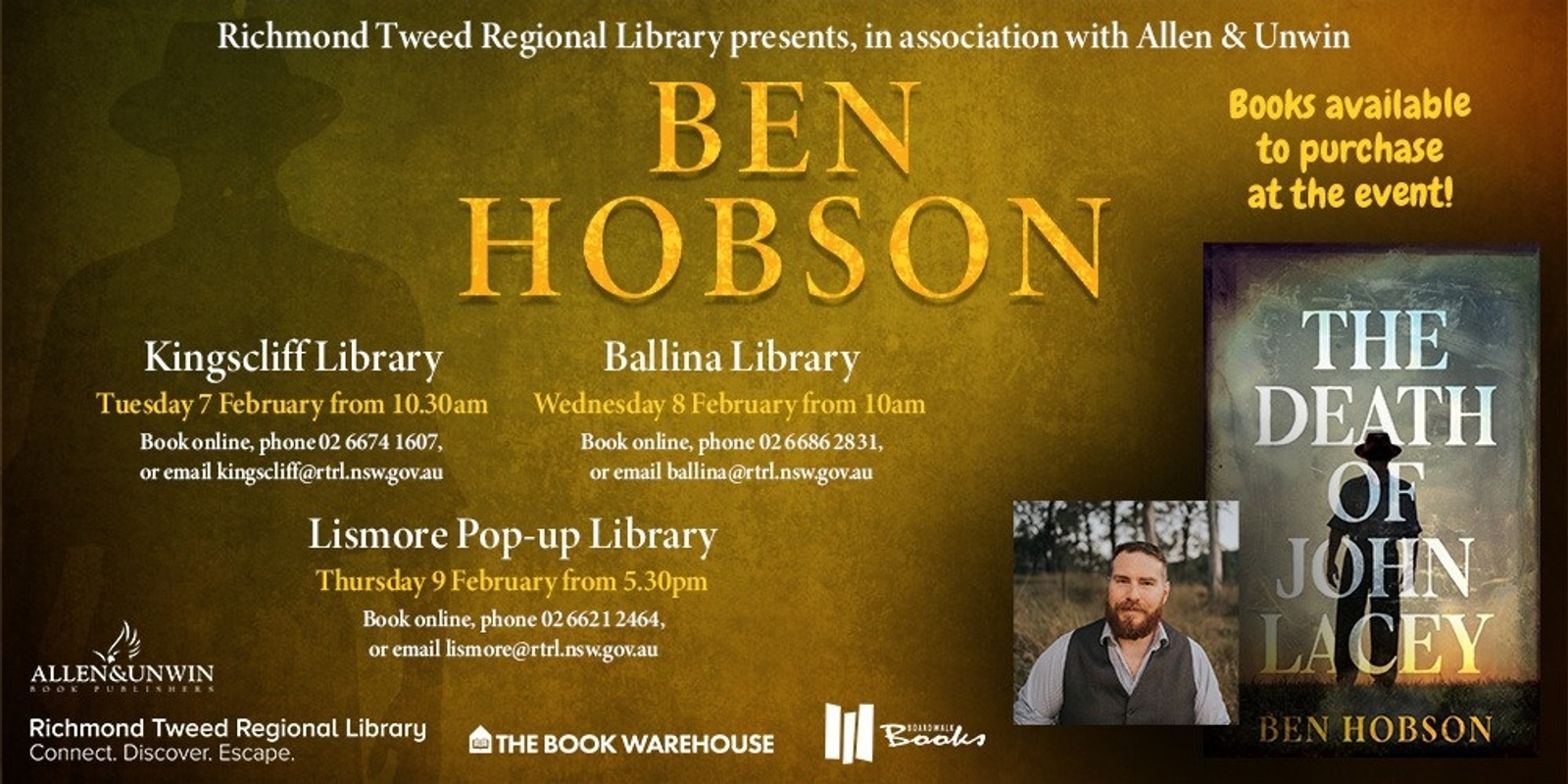 Banner image for Ben Hobson at Lismore Pop-up Library