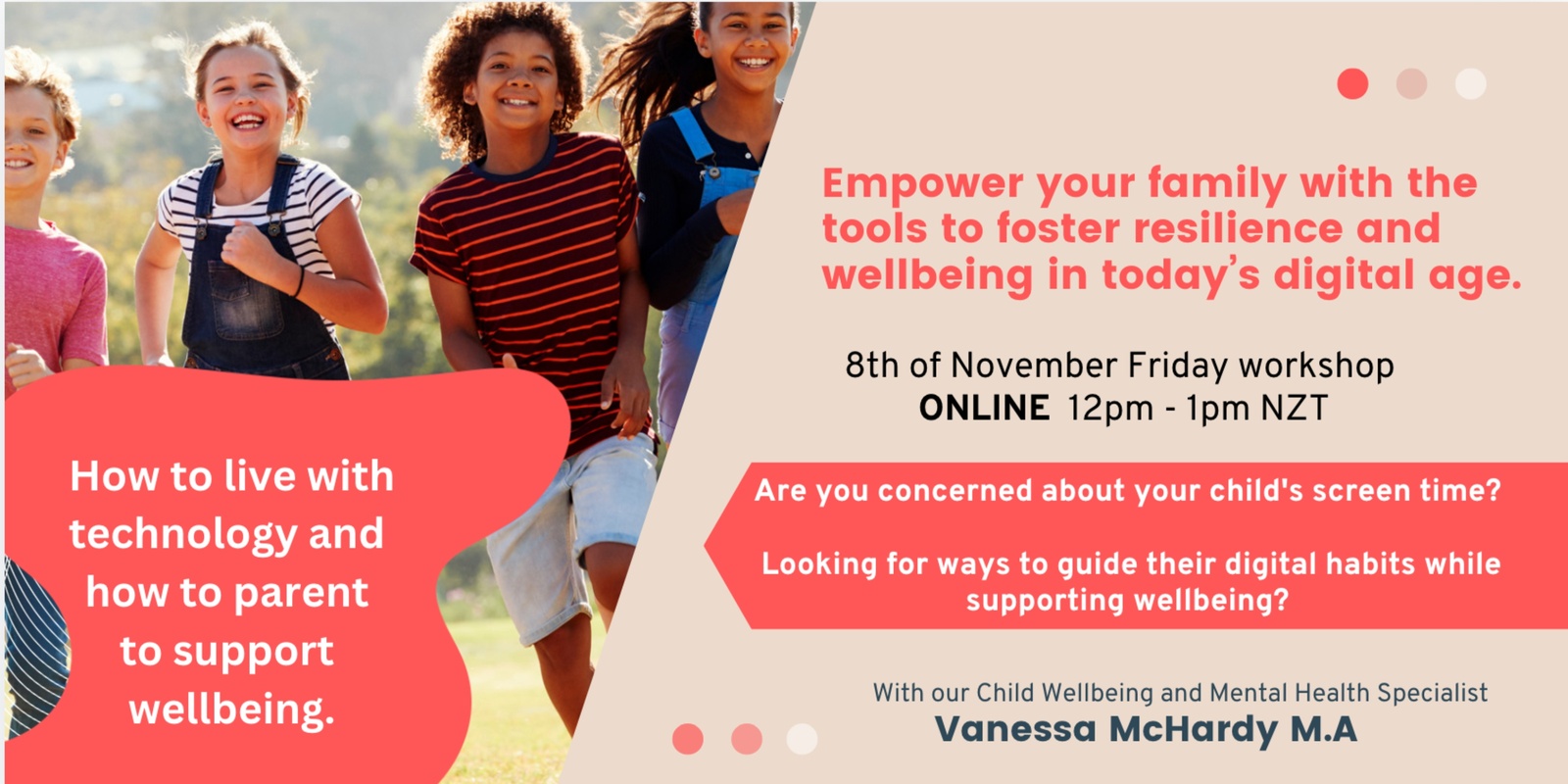 Banner image for Empower your family to foster resilience and wellbeing in the digital age.