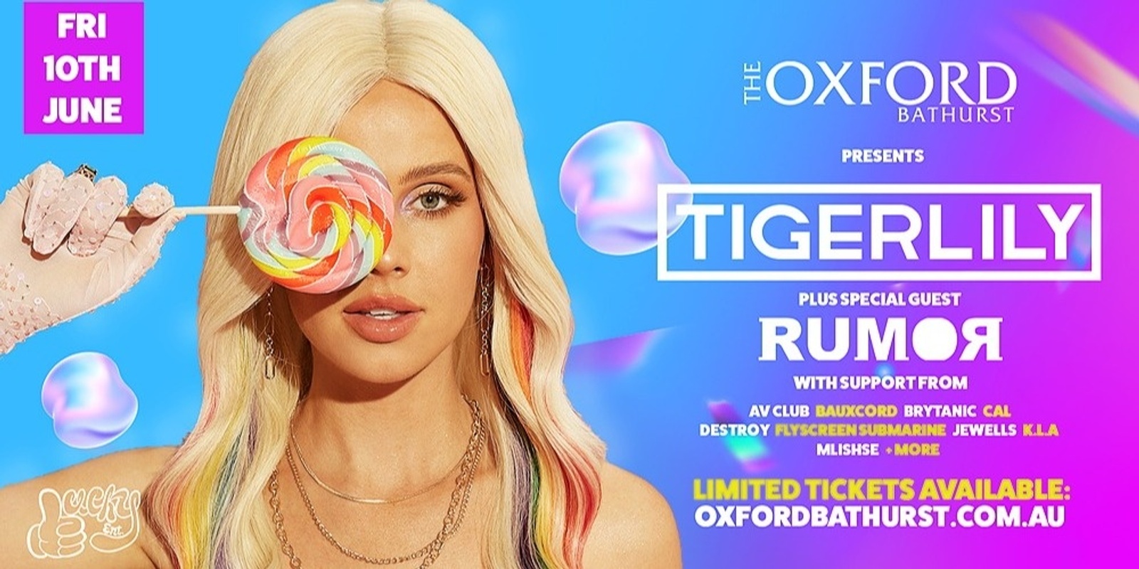 Banner image for The Oxford Hotel ft. Tigerlily