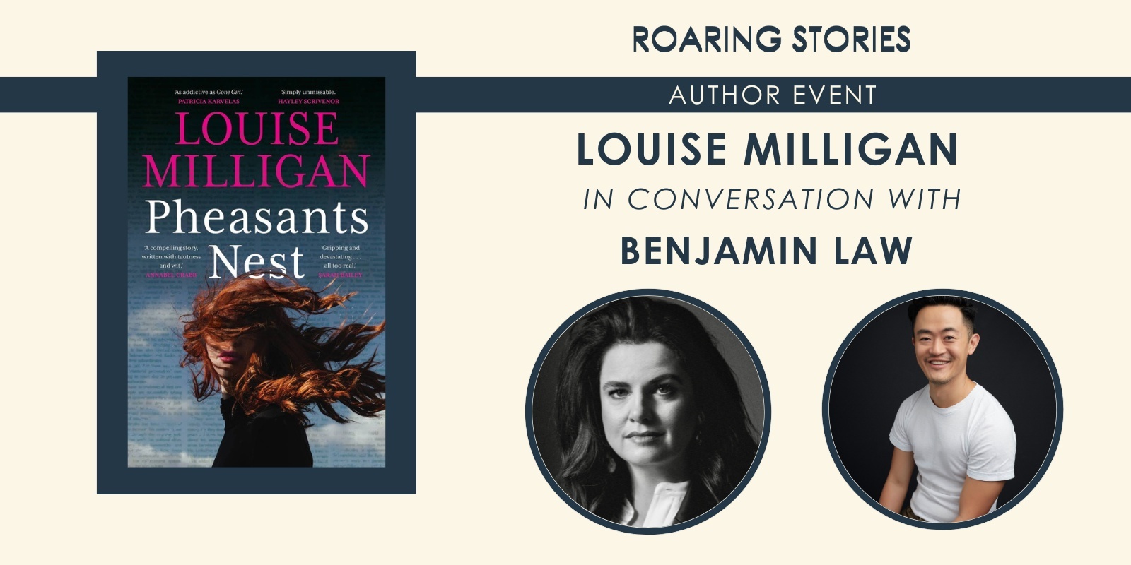 Banner image for Louise Milligan in conversation with Benjamin Law