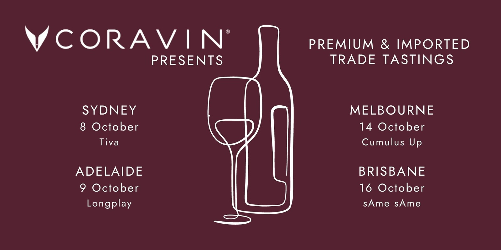 Coravin Australia's banner