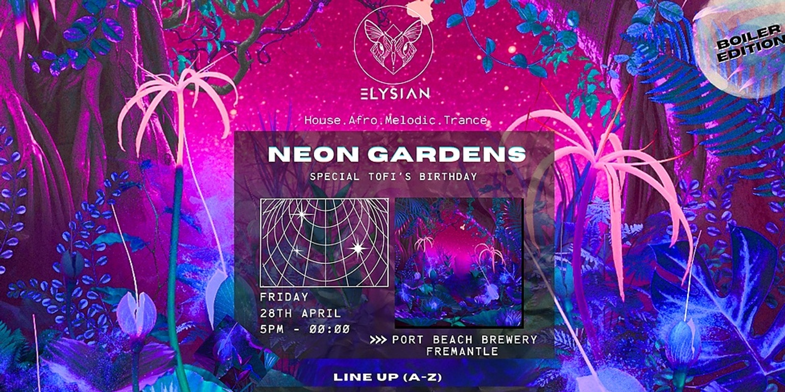 Banner image for ELYSIAN NEON GARDENS Tofi's Birthday Edition