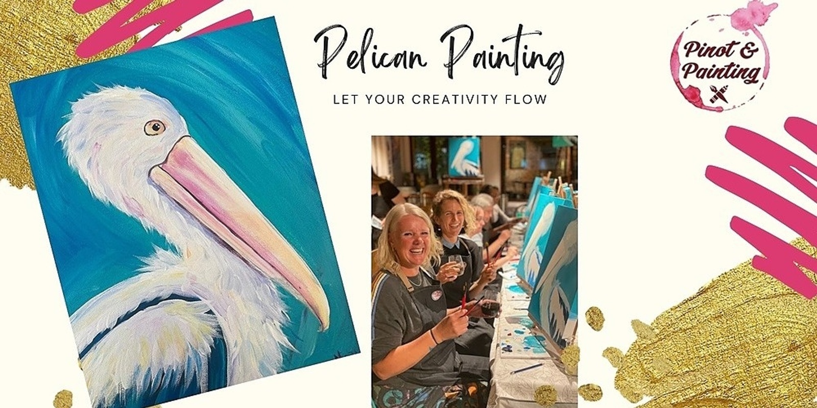 Pelican Painting - Social Art @ The Guildford Hotel