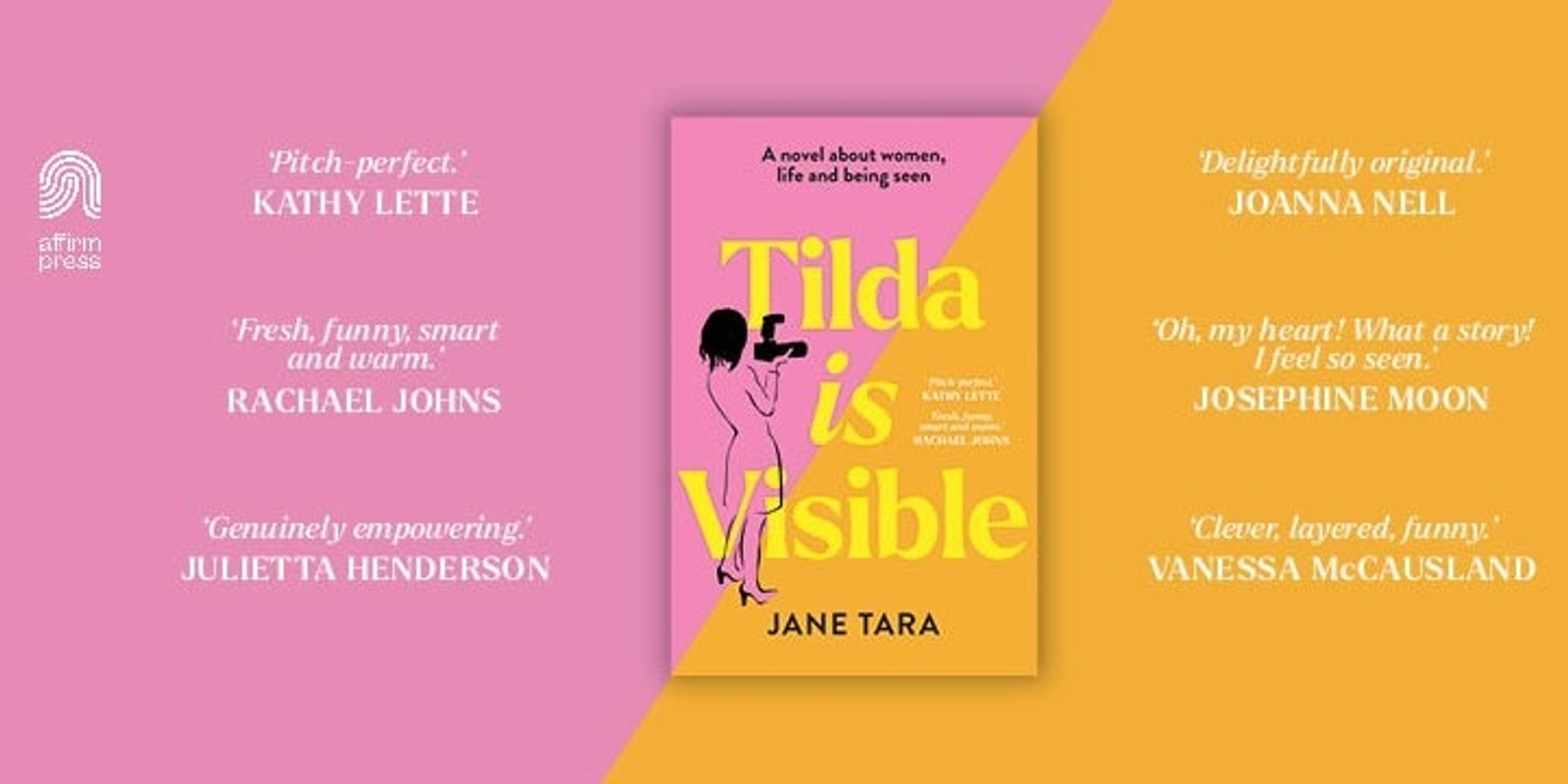 Banner image for Tilda is Visible with author Jane Tara