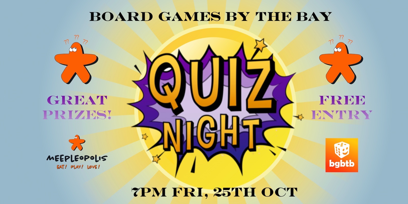 Banner image for Board Games by the Bay Quiz Night