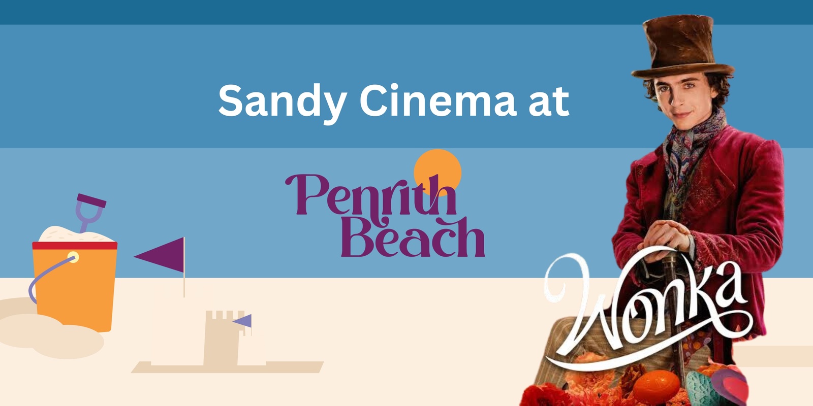 Banner image for Sandy Cinema at Penrith Beach presents Wonka