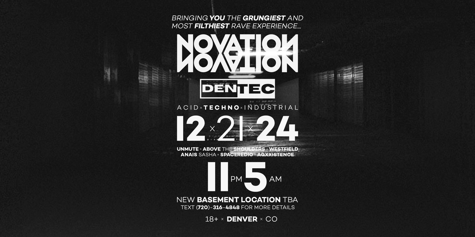 Banner image for NOVATION X DENVER TECHNO - 12.21.24