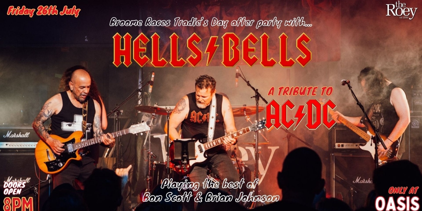 Banner image for Tradie's Day🏇🏼 After-Party: HELLS BELLS a Salute to AC/DC ⚡️ 