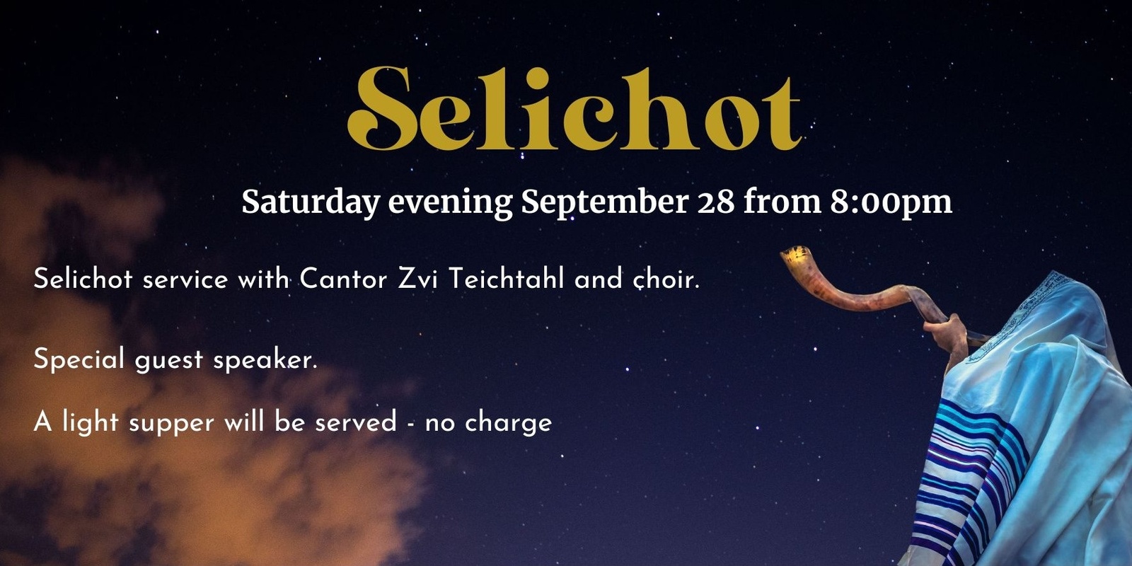 Banner image for Selichot service