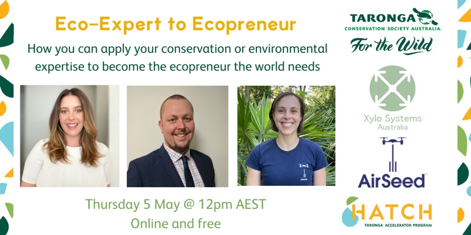 Banner image for HATCH: Eco-Expert to Ecopreneur
