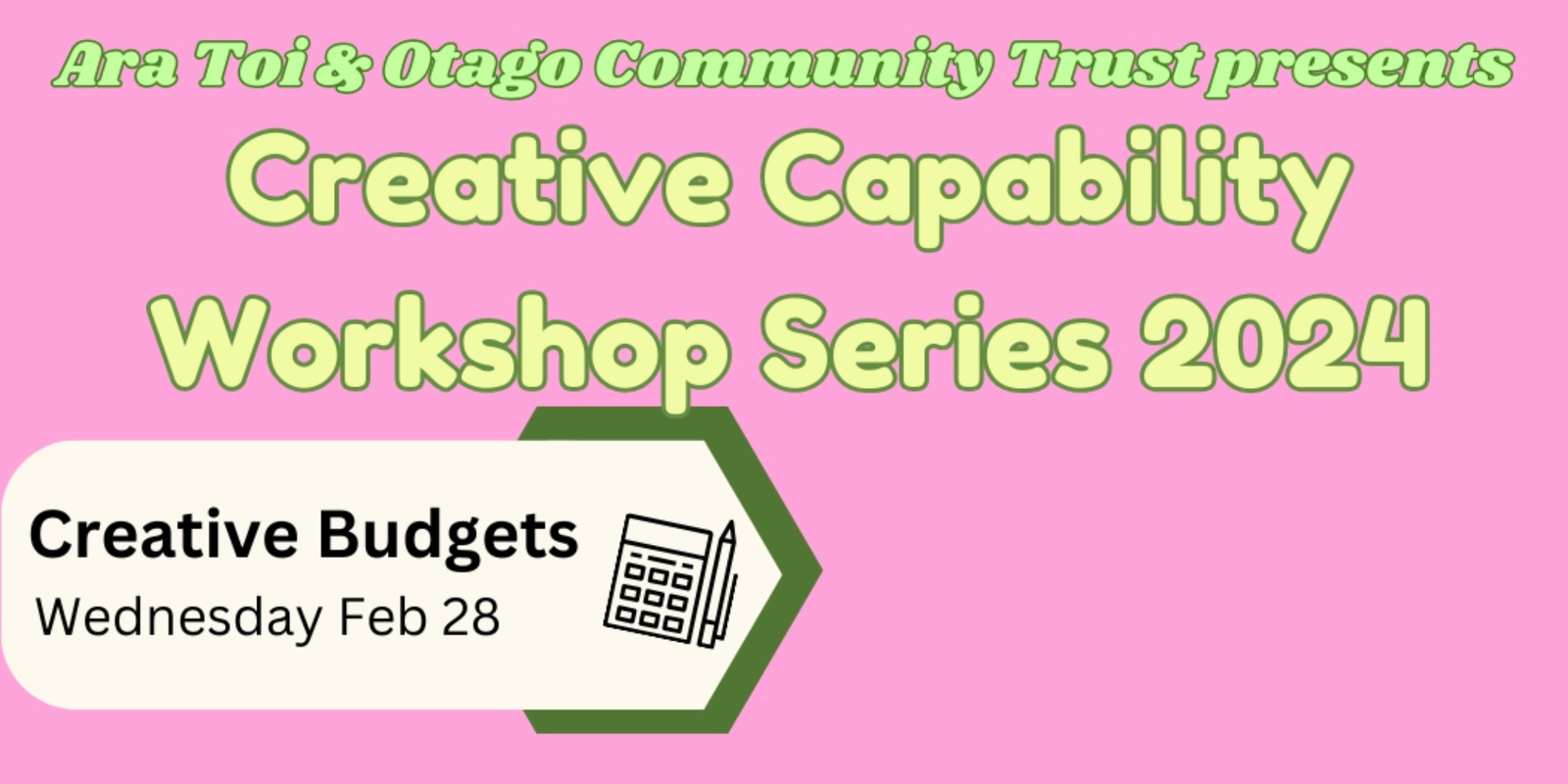 Banner image for Capability Workshop 1: Creative Budgets