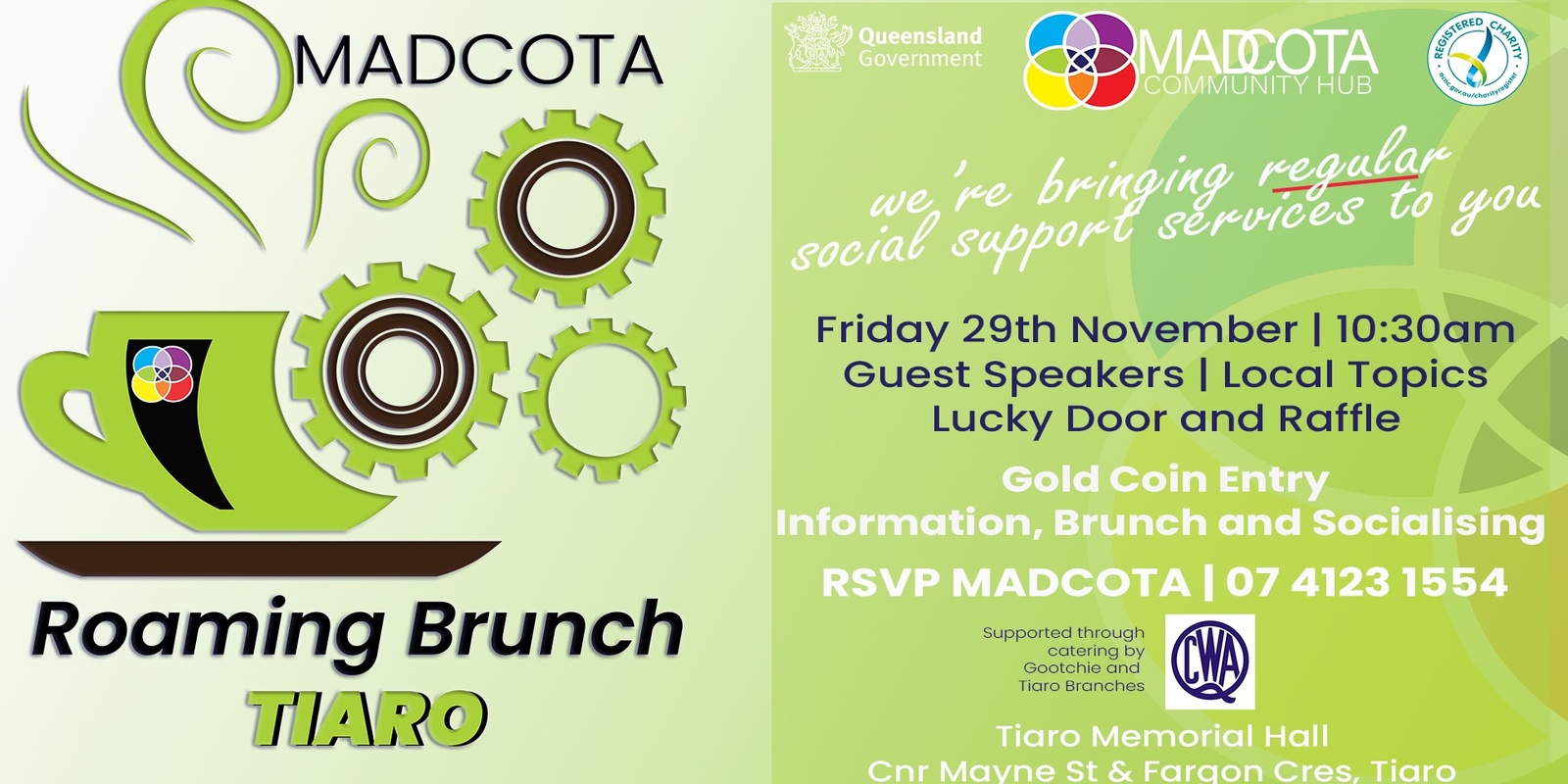 Banner image for TIARO - MADCOTA Roaming Brunch