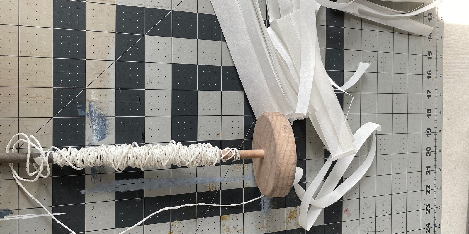 Banner image for Reimagining Paper: Spinning Paper into Yarn with Carrie Burckle  