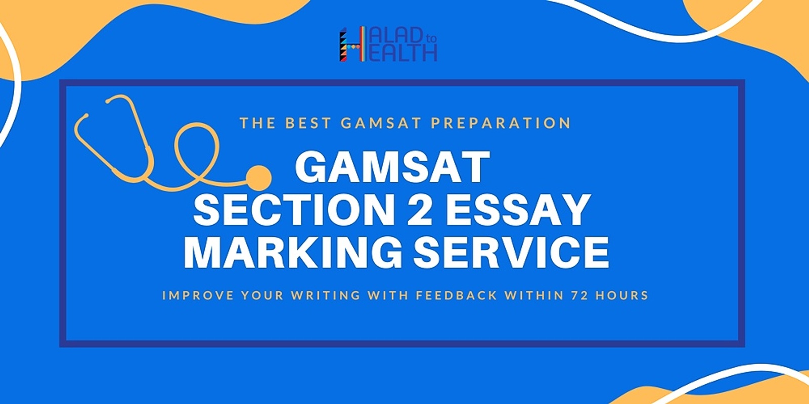 Banner image for GAMSAT S2 Essay Marking Services: Personalised Feedback To You | Halad to Health