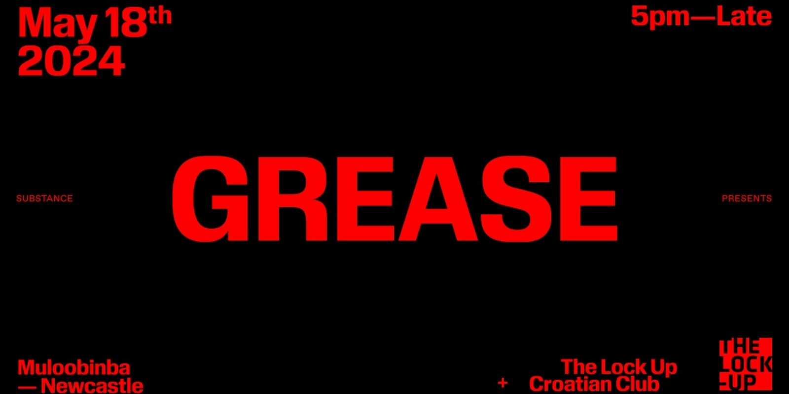 Banner image for substance presents: GREASE