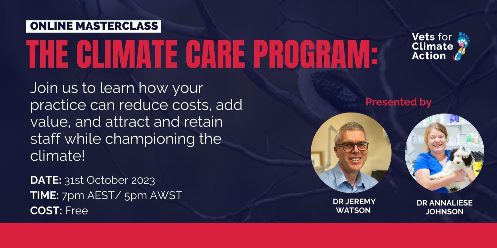 Banner image for VfCA October Masterclass: The Climate Care Program