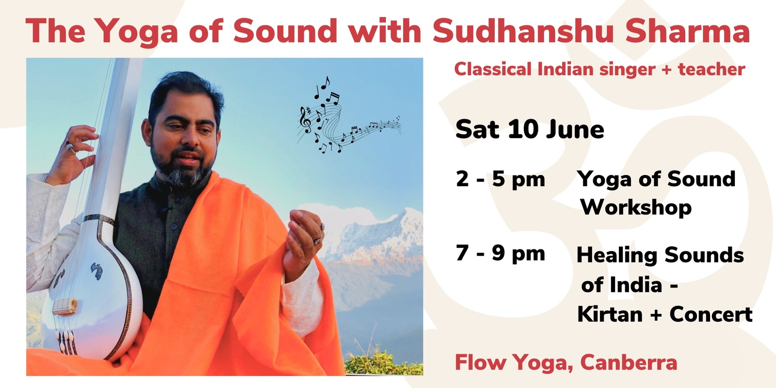 The Yoga Of Sound with Sudhanshu Sharma - Canberra