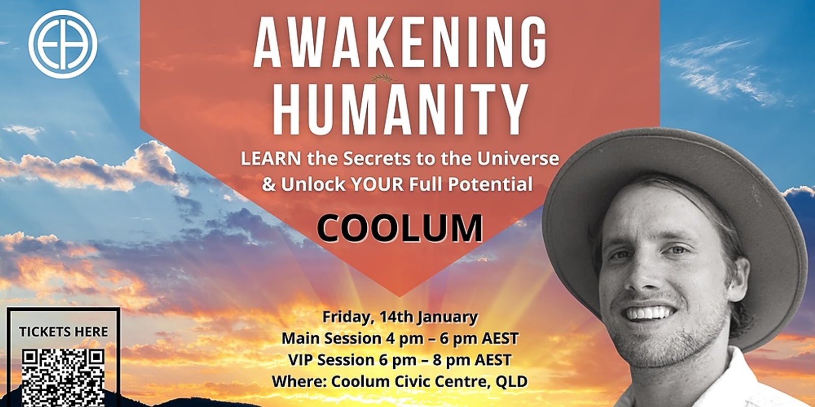 Banner image for AWAKENING HUMANITY - Learn the Secrets to the Universe & Unlock YOUR Full Potential COOLUM
