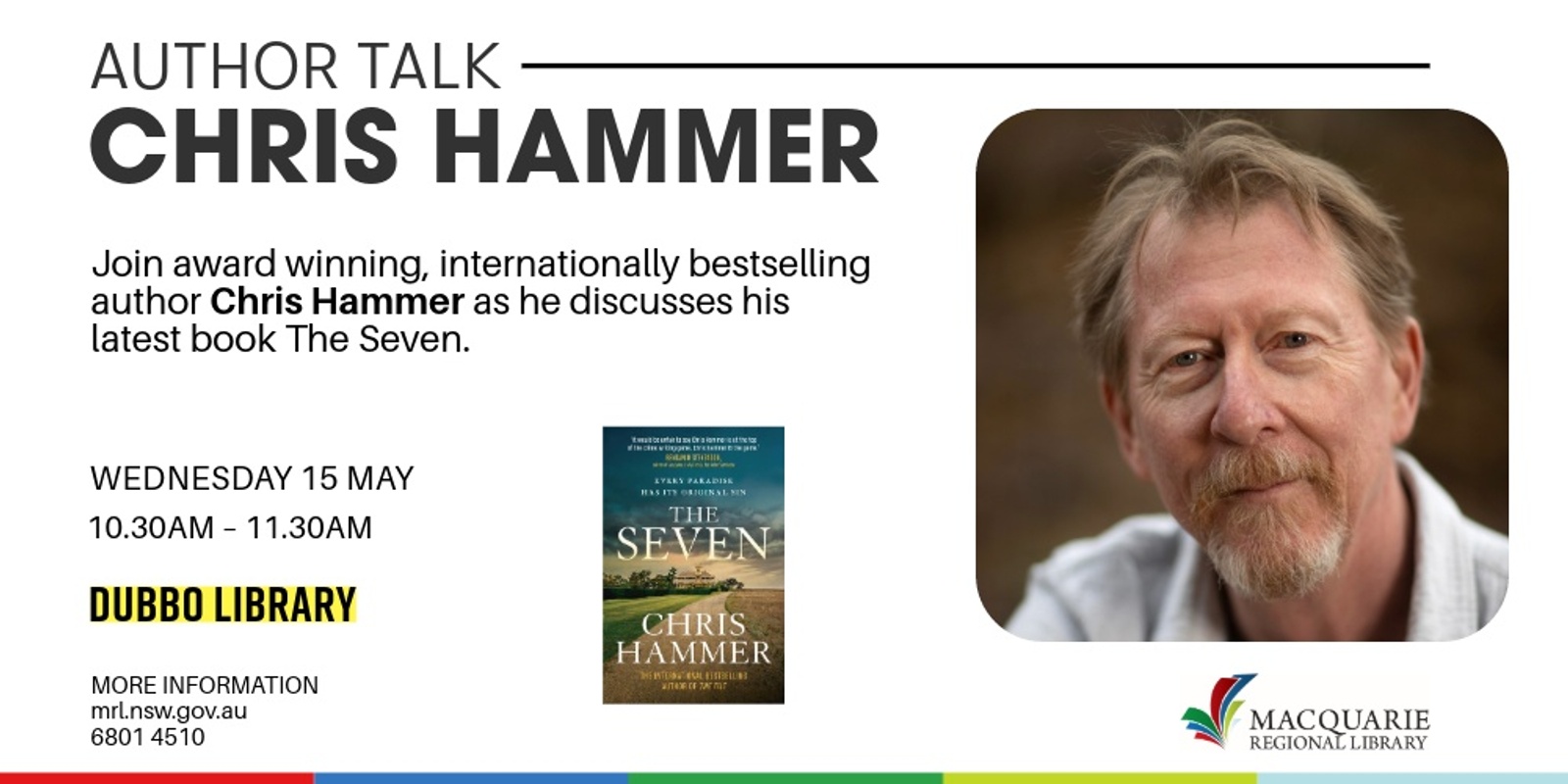 Banner image for Author Talk: Chris Hammer | Dubbo Library