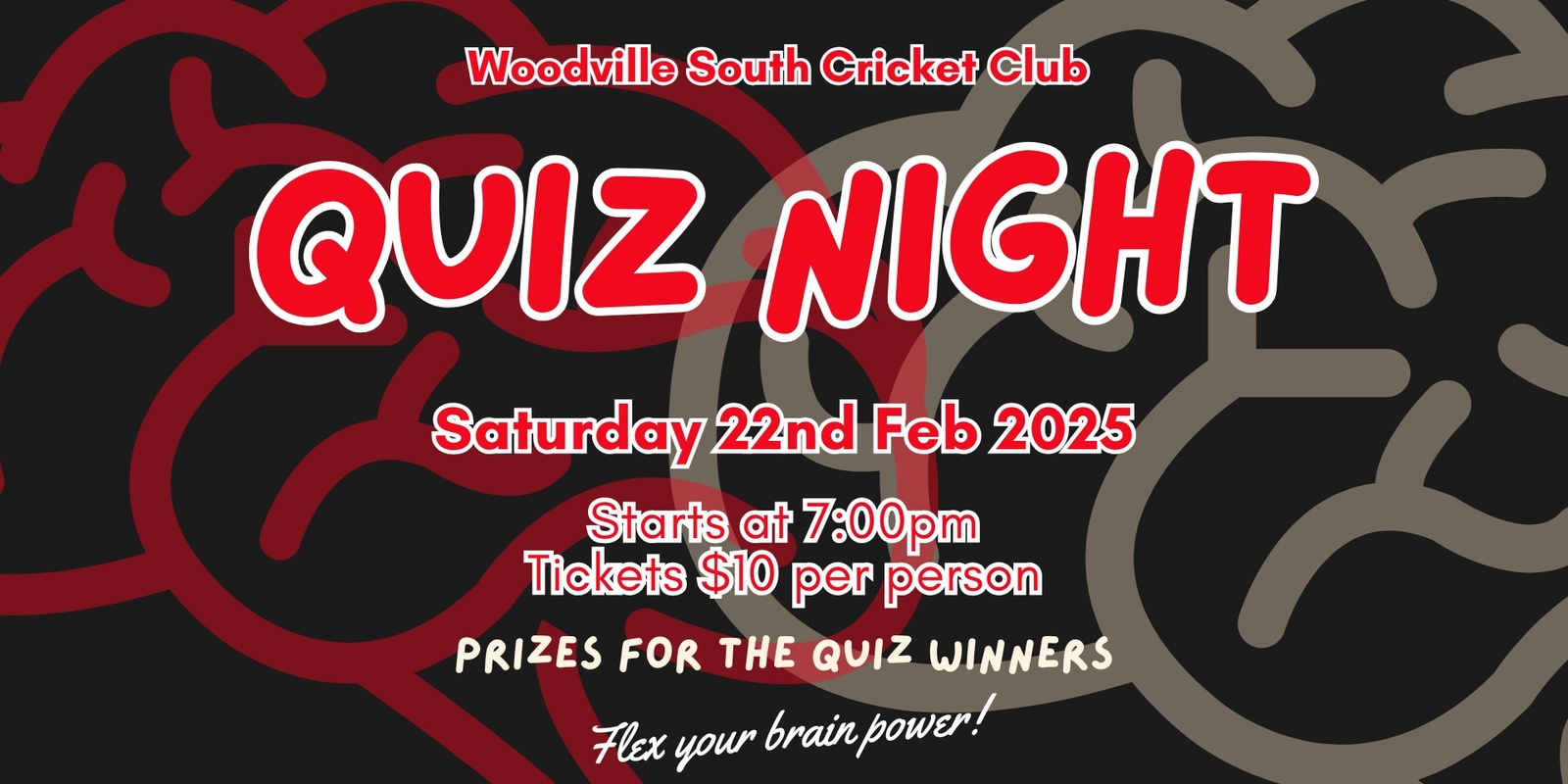 Banner image for Woodville South Cricket Club 2025 Quiz Night