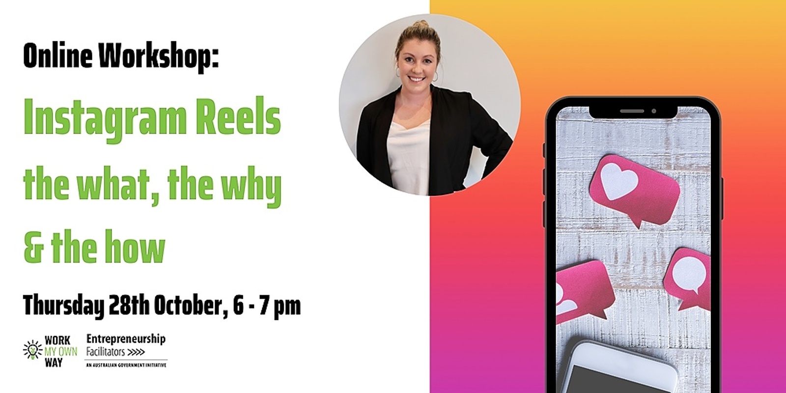 Banner image for Instagram Reels - the what, the why and the how - Webinar