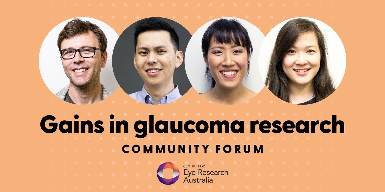 Banner image for Gains in glaucoma research Community Forum