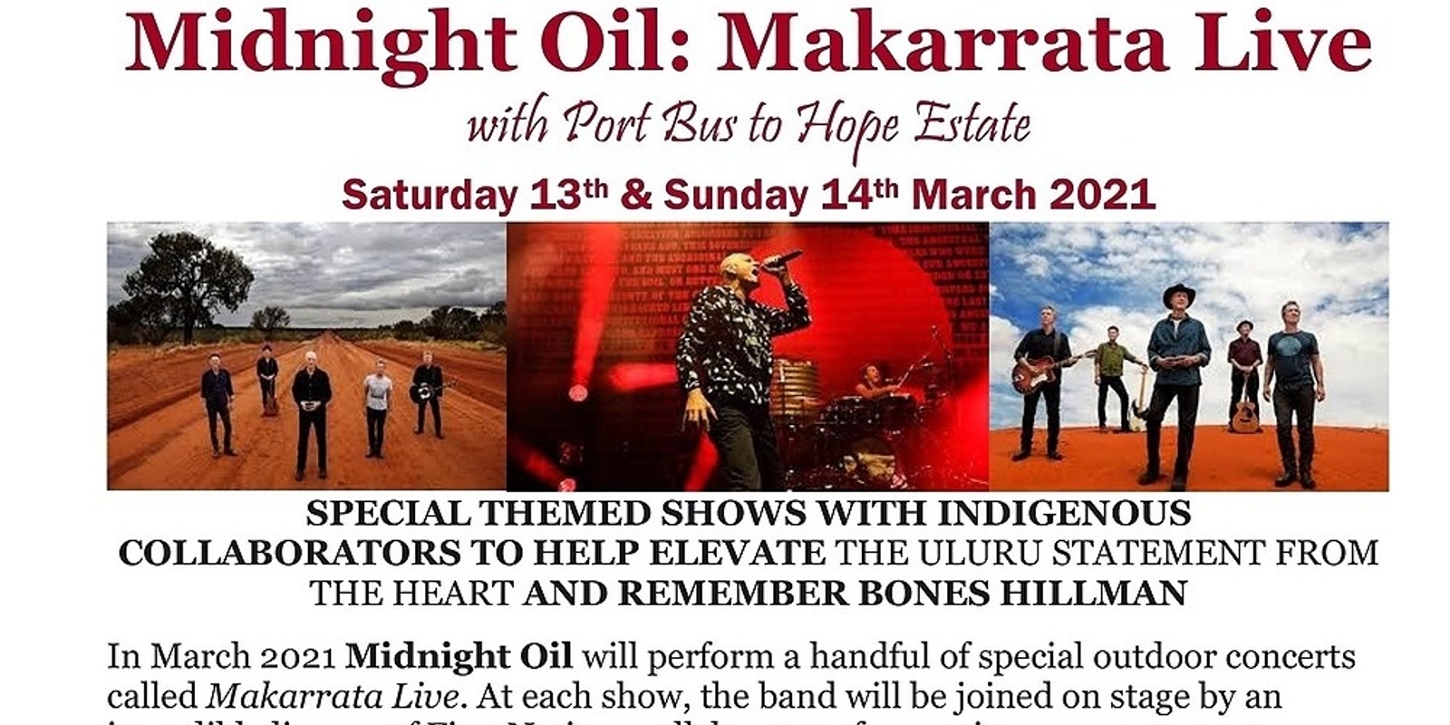 Banner image for Midnight Oil with Port Bus
